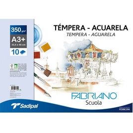 Comprar Sobre 6 láminas acuarela 350g A4