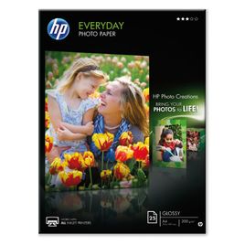 Comprar Pack 25h papel fotografico HP semi-glossy 200gr A4